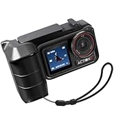 AMAZEAR Shutter Grip for DJI OSMO Action 5 Pro, Street Capture Camera Handle with Magnetic Quick-...