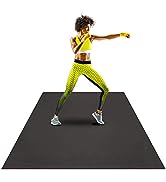 Large Exercise Mat 6'x5'x7mm | Workout Mat for Home | Durable Home Gym Flooring | Non-Slip, Thick...