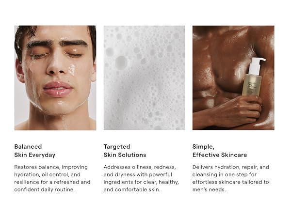 Balanced skin everyday, targeted skin solutions