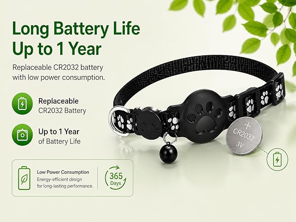 Pet Tracker,GPS Collar for Cats (Android Only) Smart tag