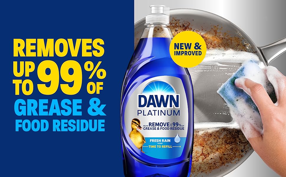 New &amp;amp;amp; Improved. Removes up to 99% of grease &amp;amp;amp; food residue.