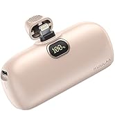 Kuulaa Mini Portable Charger 5000mAh, Fast Charging Small Power Bank for iPhone, Battery Pack Com...