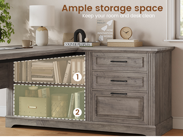 desk with drawers