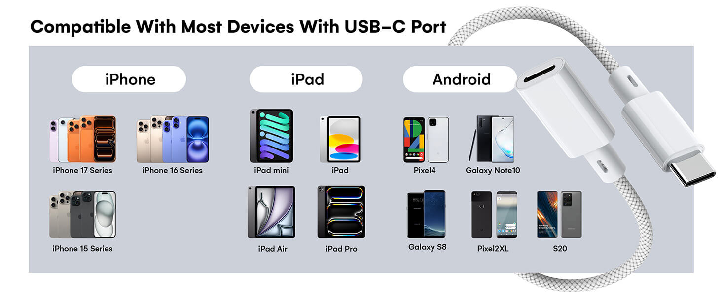 adapter lighting to usb-c