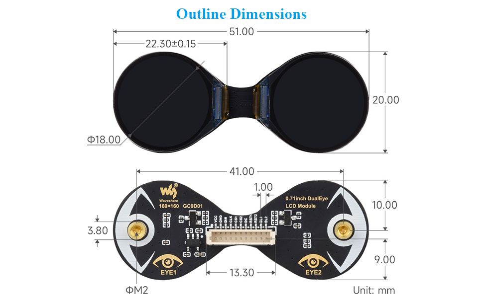 0.71inch DualEye LCD Module
