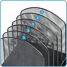 Inclined desk file organizer