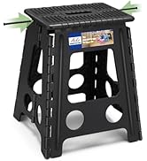 ACKO Folding Step Stool Foldable 16 Inch Stools for Adults and Kids,Plastic Stools Tall 400 lbs C...