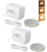 DEWENWILS 2 Pack Touch Dimmer Switch, Touch Pad Control with 3 Levels of Dimming, Dimmable LED/CF...