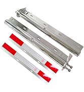 GaeaAuto Chrome Straight Spring Loaded Mud Flap Hanger Bracket Set 1-1/8" Bolt Spacing 30" Length...