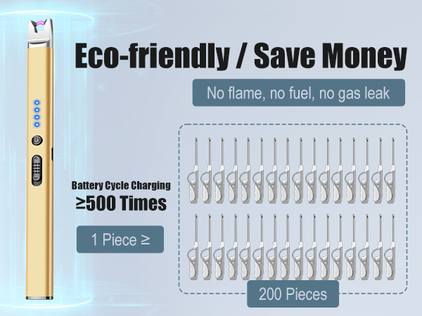 Usb rechargeable electric lighters with led battery indicator