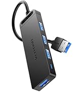 VENTION USB 3.0 Hub for Laptop- Multi USB Port Splitter, Ultra-Slim USB Extender Adapter, 4 Ports...