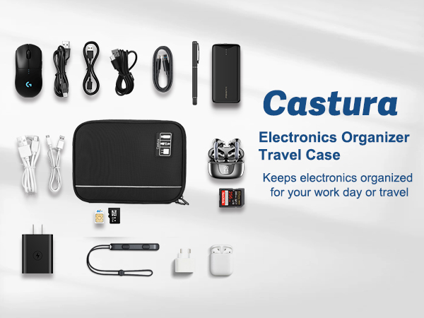 electronics organizer travel case
