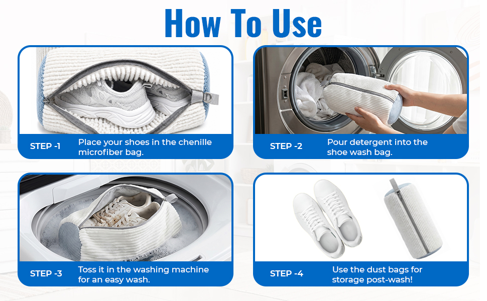 Shoe Washing Machine Bag