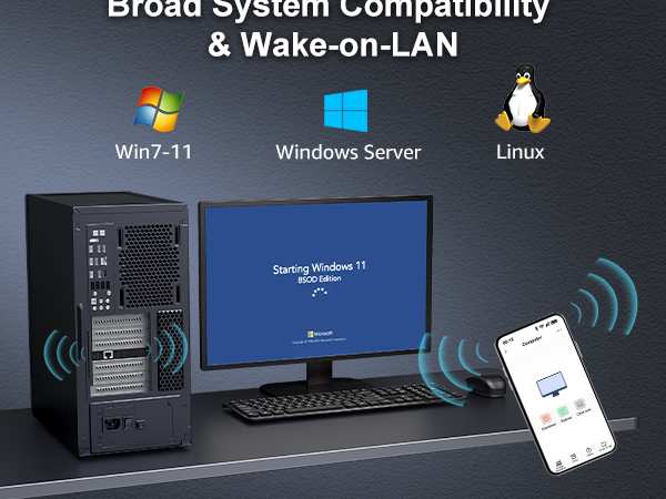 VunLink 2.5G PCIe Ethernet Network Card