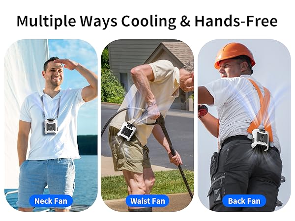 belt fan clip on waist portable cooling fan