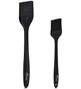 HOTEC Basting Brushes Silicone Heat Resistant Pastry Brushes Spread Oil Butter Sauce Marinades fo...
