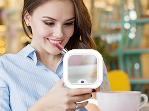 lighted travel makeup mirror