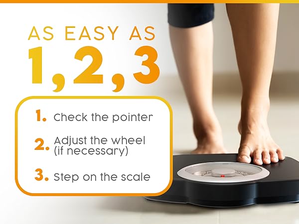 Zeno A25 Scales for Body Weight - Up to 400 LB - New - 5.3" Dial on 12.4" x 10.2" Platform