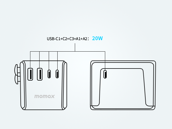 MOMAX International Plug Adapter