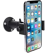 iTODOS Wall Mount Phone Holder Bracket with 360 Degree Adjustable Mount for iPhone / Samsung Gala...