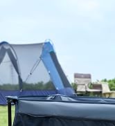 TIMBER RIDGE 51.2'' Extended Collapsible Wagon Cart with Cargo Net, 250L Capacity Heavy Duty Fold...