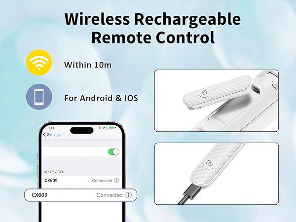 selfie stick with remote