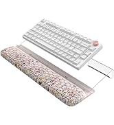 AnyShock 2 in 1 Wrist Pad for Keyboard, 3-Level Height Adjustment Keyboard Riser for Typing, Memo...