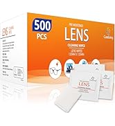 CareLiving 500 Count Lens Cleaning Wipes for Eyeglasses, Pre-moistened Individually Wrapped Sract...
