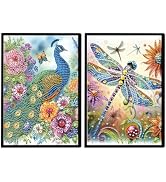 JISHSHAY 2 PCS Diamond Art Notebook Journal Diamond Painting Note Book Gem Art Sketchbook Gem Pai...