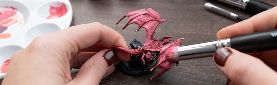 synthetic round miniature paintbrush