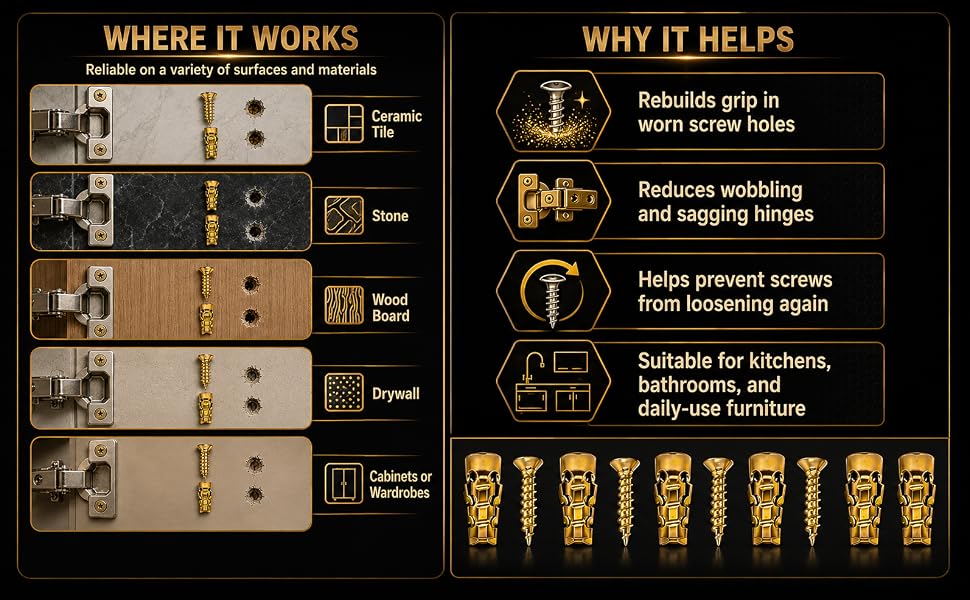 Door Hinge Thread Repair Screws