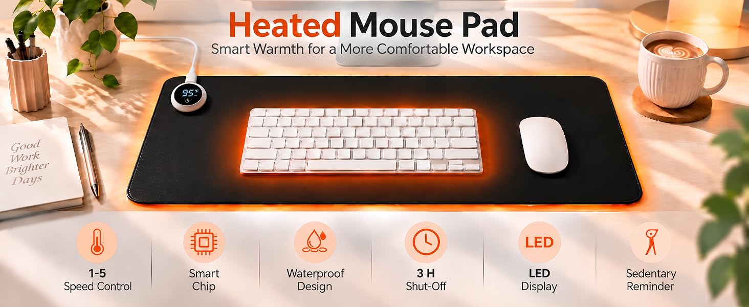 heated mouse pad