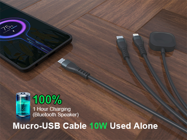 retractable multi charging cable apple watch