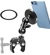 EEEKit Magnetic Bike Phone Holder, 360° Rotating Handlebar Mount for MagSafe and All Phones, Stro...