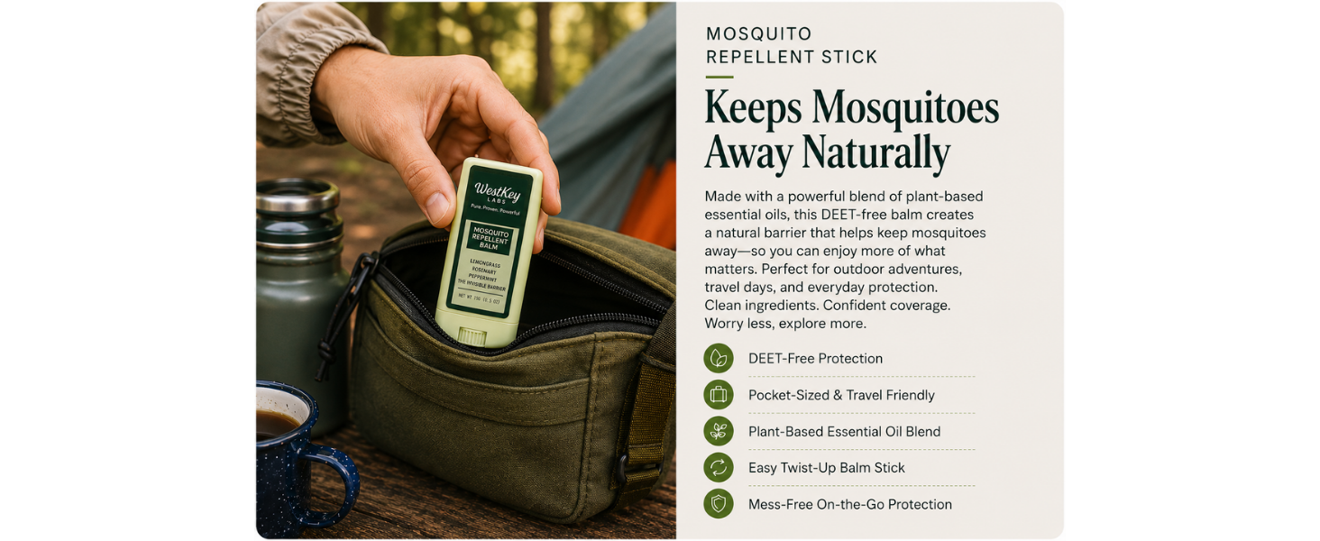 Mosquito Roll On in the outdoors