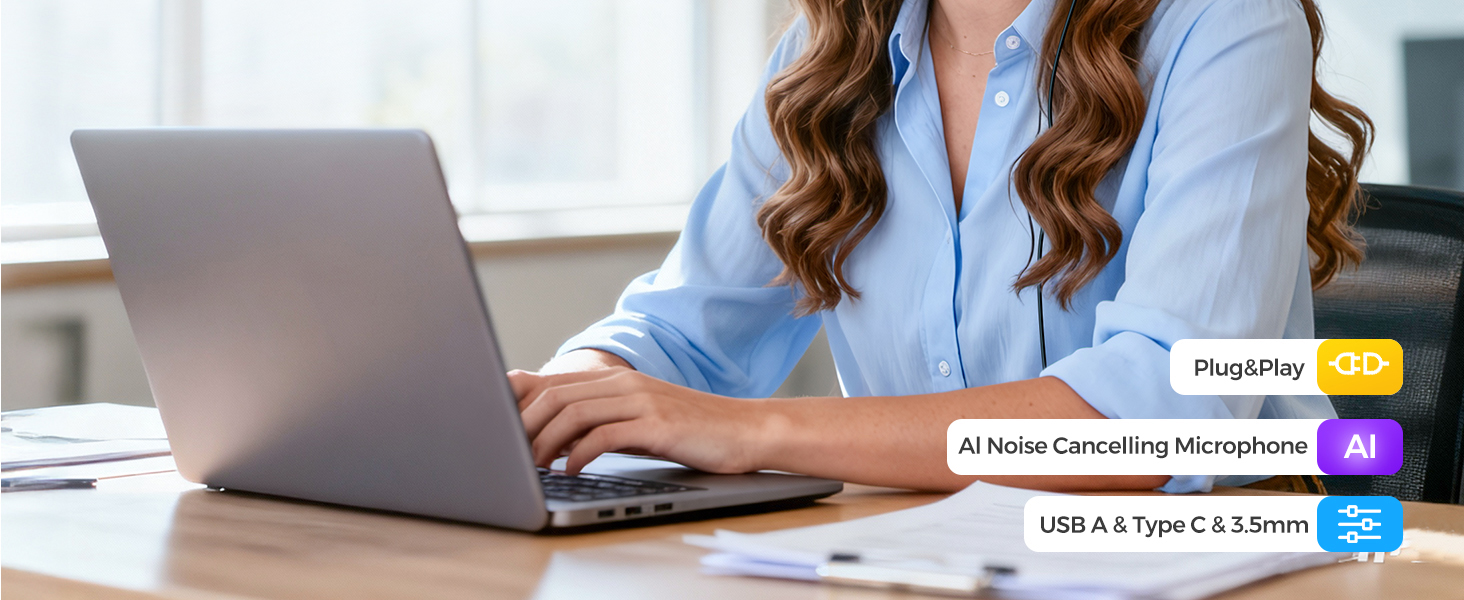 call center headset noise cancelling headphones for work headsets with microphone for work work