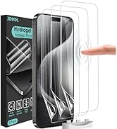 JDHDL [3 Pack Soft Hydrogel Film Screen Protector for iPhone 15 Pro/iPhone 15, Upgraded Non-break...