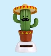 Solar Dancing Toy Animal Solar Powered Dancing Dolls Swinging Animated Bobble Dancer Car Decor