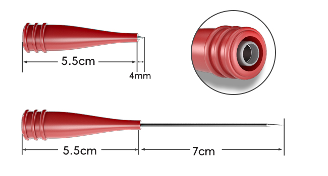 Two lengths of probes