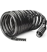 MARQUE Combination Bike Lock Cable- 3/8 inch (5FT, 10FT, 15FT, 25FT) Resettable Combination Lock,...