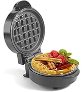 UVFAST Mini Waffles Maker, Small Waffle Irons Non-stick, Breakfast Belgian Waffles, Mini Waffle I...