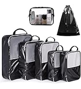 Packing Cubes, LIGHT FLIGHT 7 Set Packing Cubes for Carry on Suitcase, Lightweight Travel Organiz...