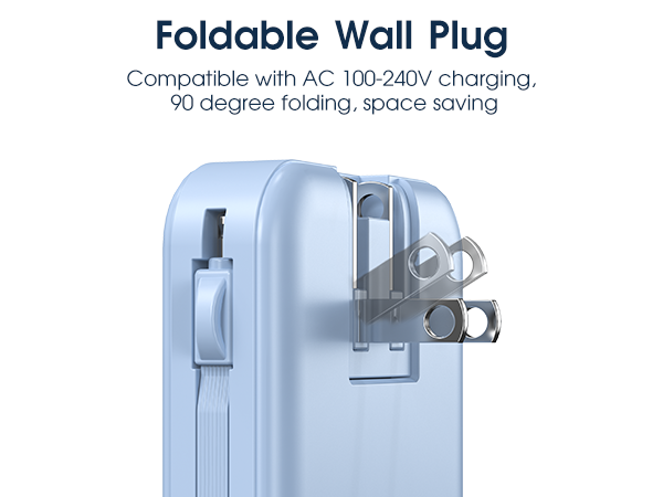 portable charger with wall plug
