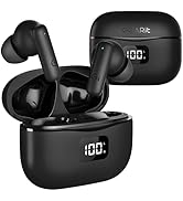 GEARit True Wireless Bluetooth Earbuds Compatible with iPhone, Android - Active Noise Cancellatio...