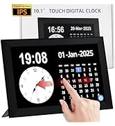 YUYIALARM 10.1 Inch Touchscreen Digital Calendar, Smart Calendar Electronic Family Planner for Sc...