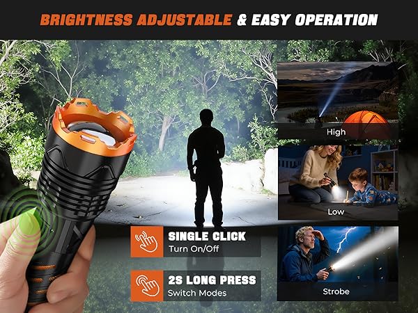 Flashlight High Lumens Rechargeable