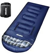 POEPORE Flannel Sleeping Bag Cotton 0 Degree Cold Weather for Adults XXL Wearable Sleeping Bag 4 ...