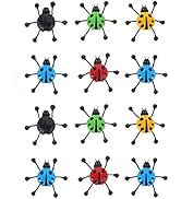 TOYANDONA 12pcs Sticky Wall Climbers, Creative Stretchy Bug Window Crawler for Kids Party Favor, ...