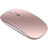 Uciefy Q5 Slim Rechargeable Wireless Mouse, 2.4G Portable Optical Silent Ultra Thin Wireless Comp...
