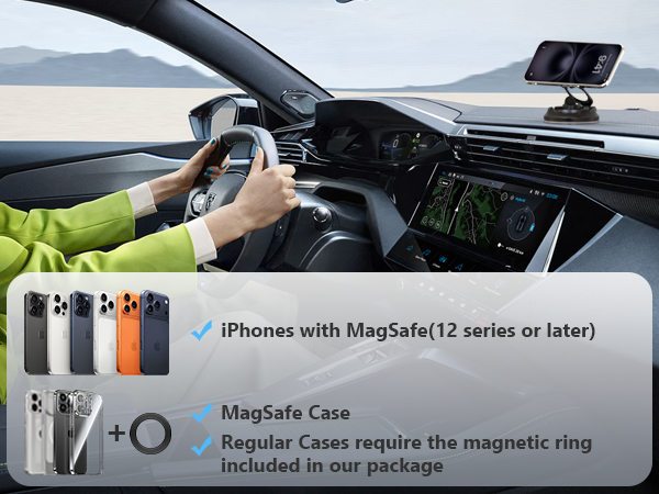 vacuum powered phone mount